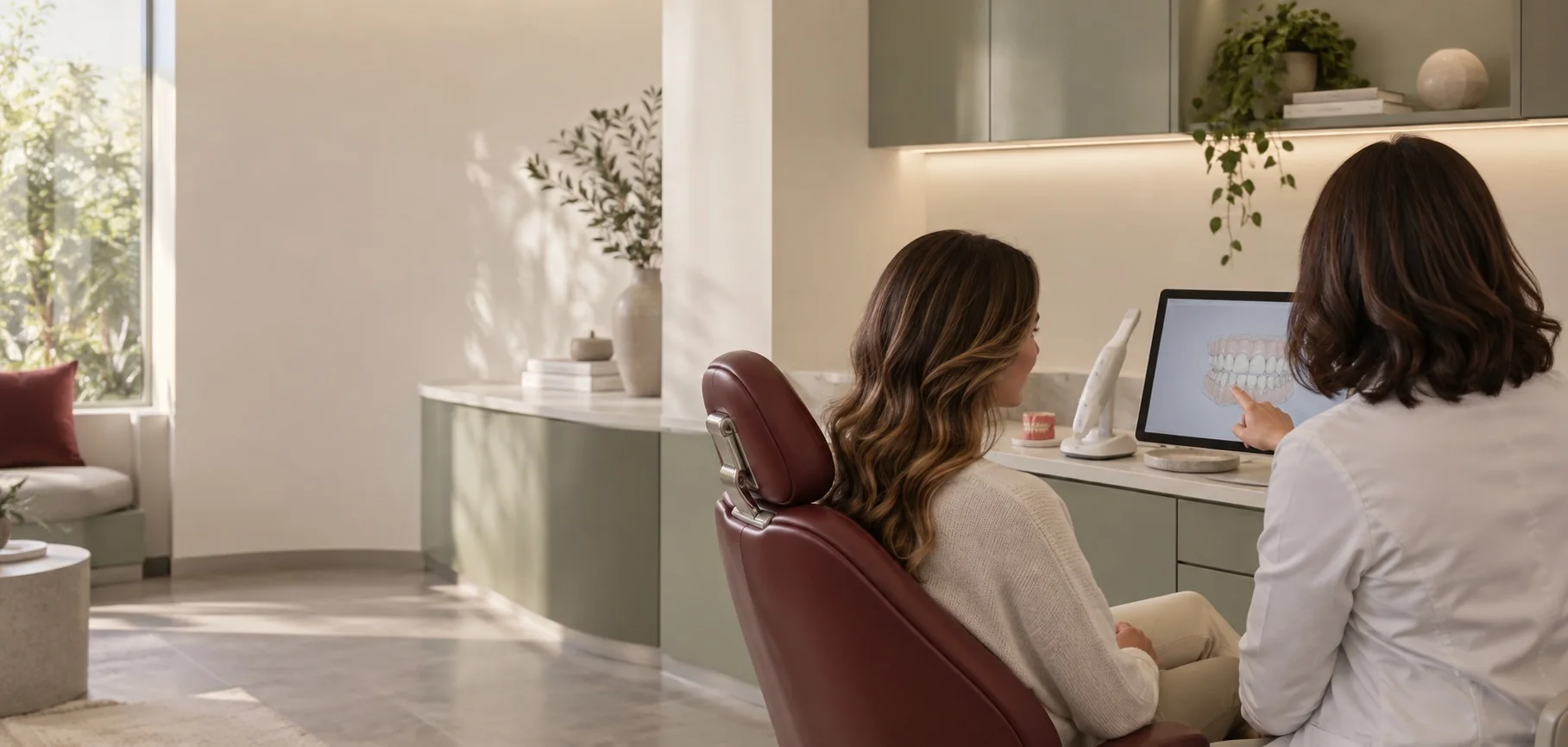 Personalized planning through a digital tooth model during an orthodontic exam